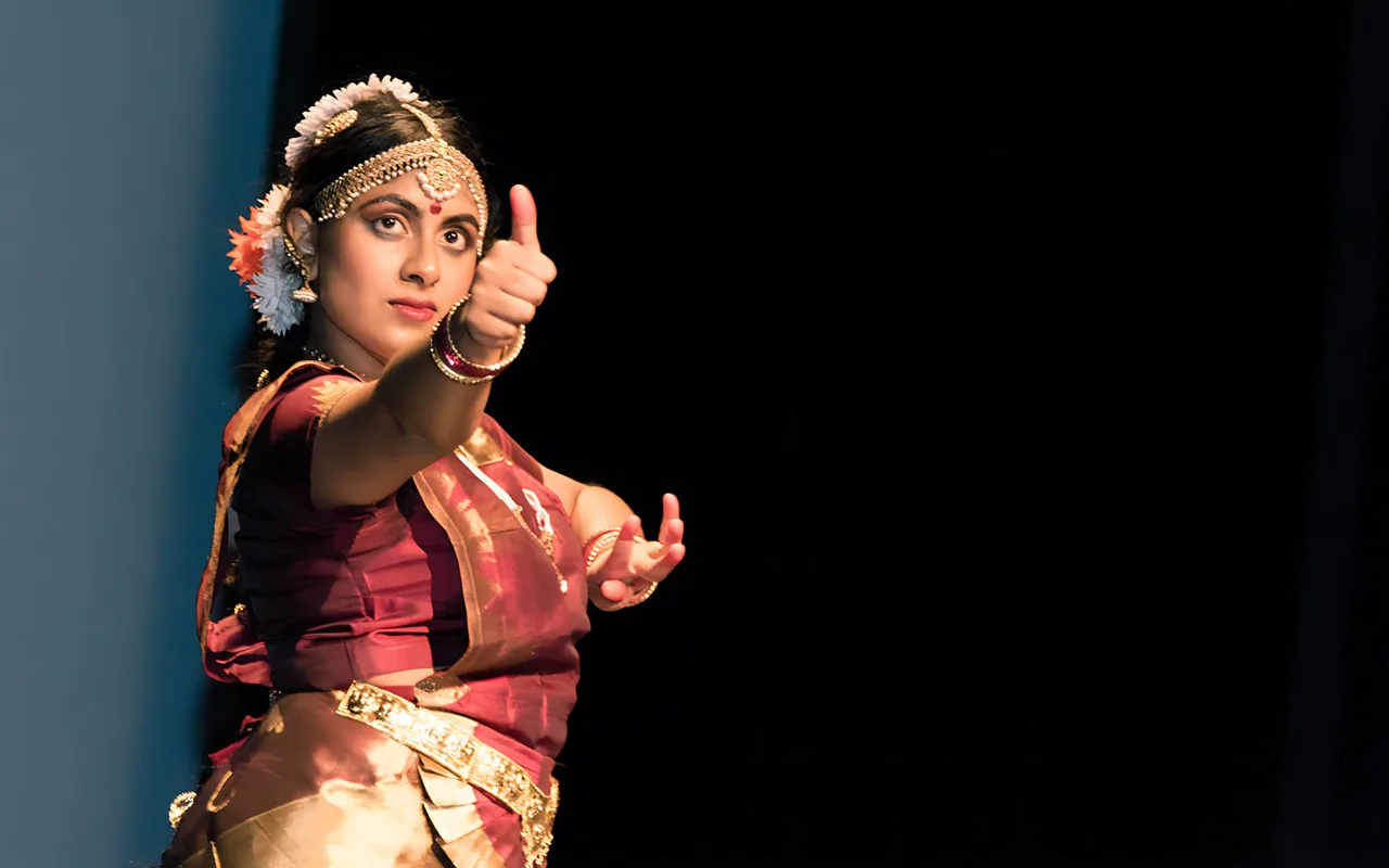 Swati Nayar at her arangetram, 2016
